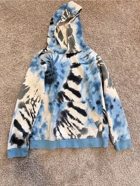 Nike kids tie dye hooded sweatshirt boys size large